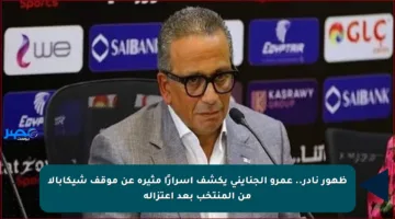 ظهور نادر.. عمرو الجنايني يكشف أسرارًا مثيرة عن موقف شيكابالا من المنتخب بعد اعتزاله